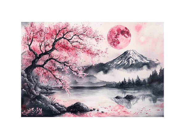 Cherry Blossom Oil Painting