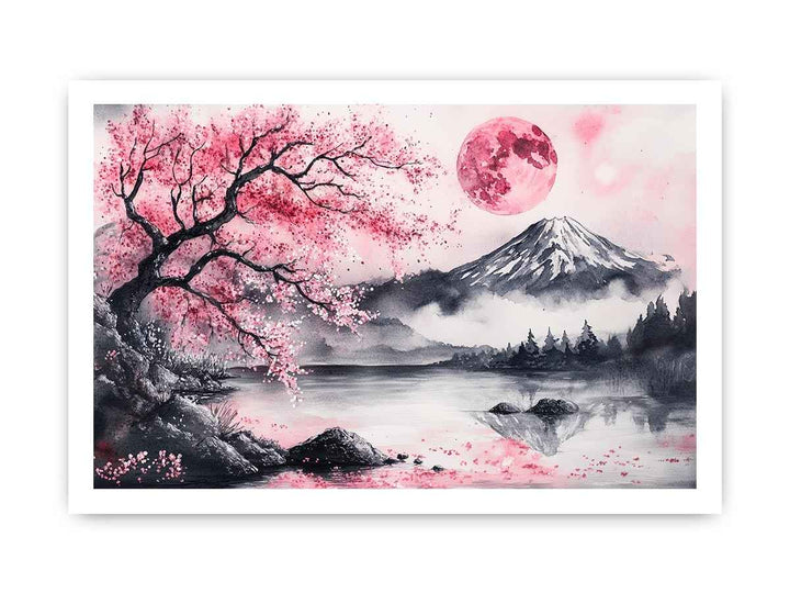 Cherry Blossom Canvas Painting 