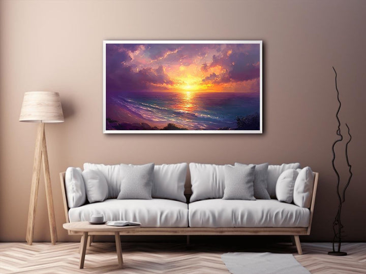 Beach Sunrise Canvas Painting 