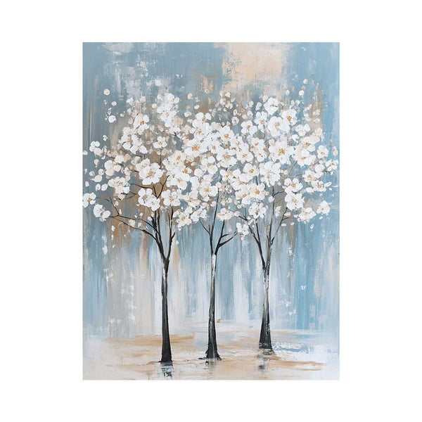 White Tree Oil Painting