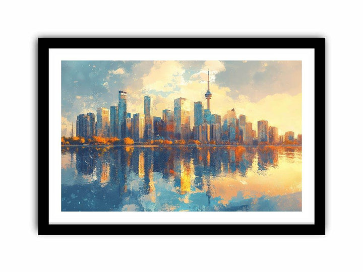 Watercolors Reflection Canvas Painting 