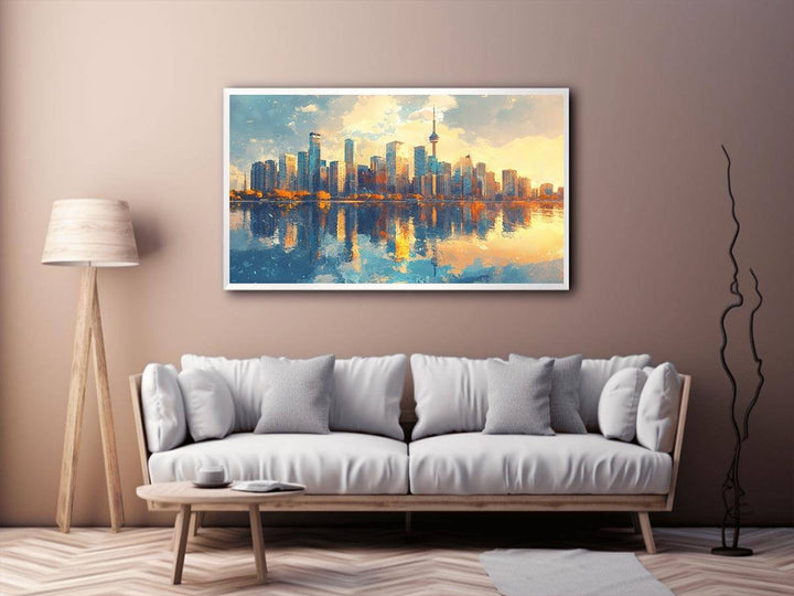 Watercolors Reflection Canvas Painting 