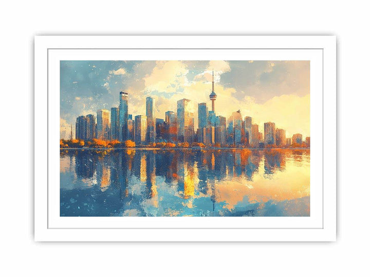 Watercolors Reflection Canvas Painting 