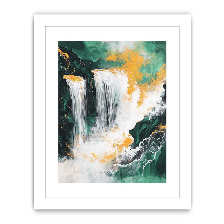 Gold Waterfall  Canvas Painting 