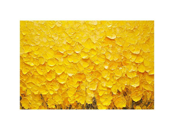 Vibrant Yellow Oil Painting