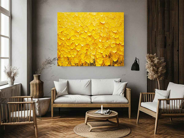 Vibrant Yellow Painting 