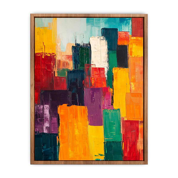 Colorful Squares II Canvas Painting 