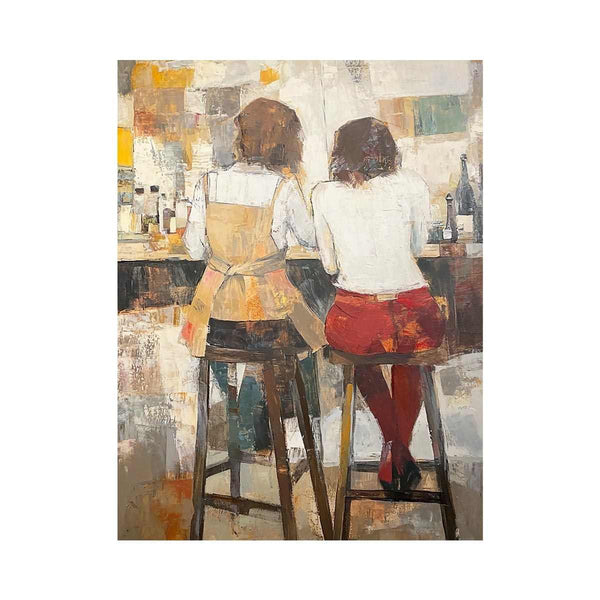 Barstool Oil Painting