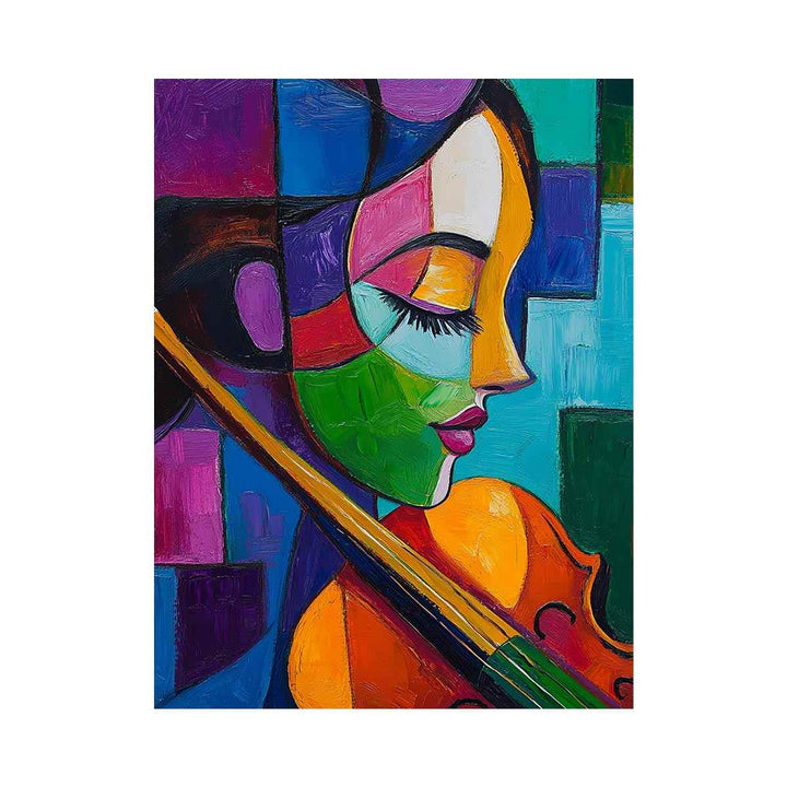 Violinist Oil Painting