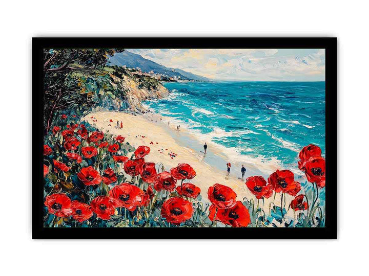 Red Poppies III Canvas Painting 