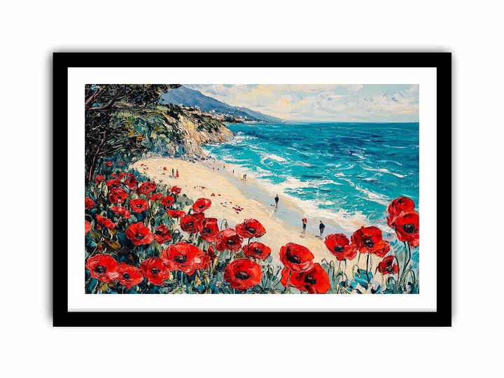 Red Poppies III Canvas Painting 