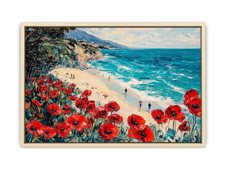 Red Poppies III Canvas Painting 