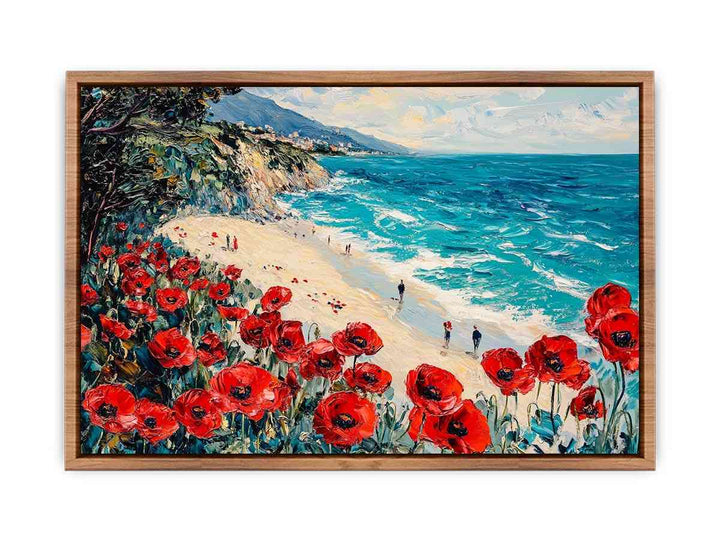 Red Poppies III Canvas Painting 