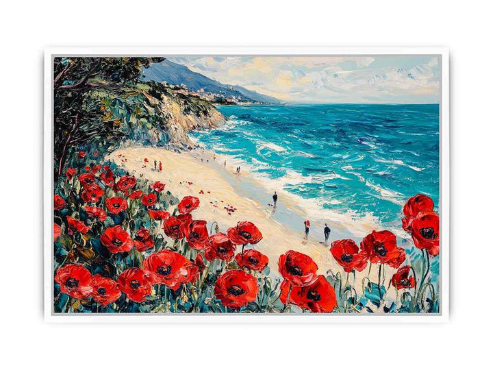 Red Poppies III Canvas Painting 