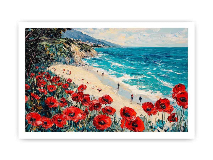 Red Poppies III Canvas Painting 