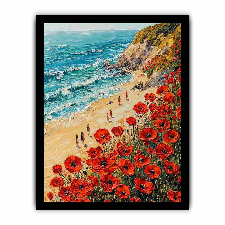 Red Poppies IIII Canvas Painting 