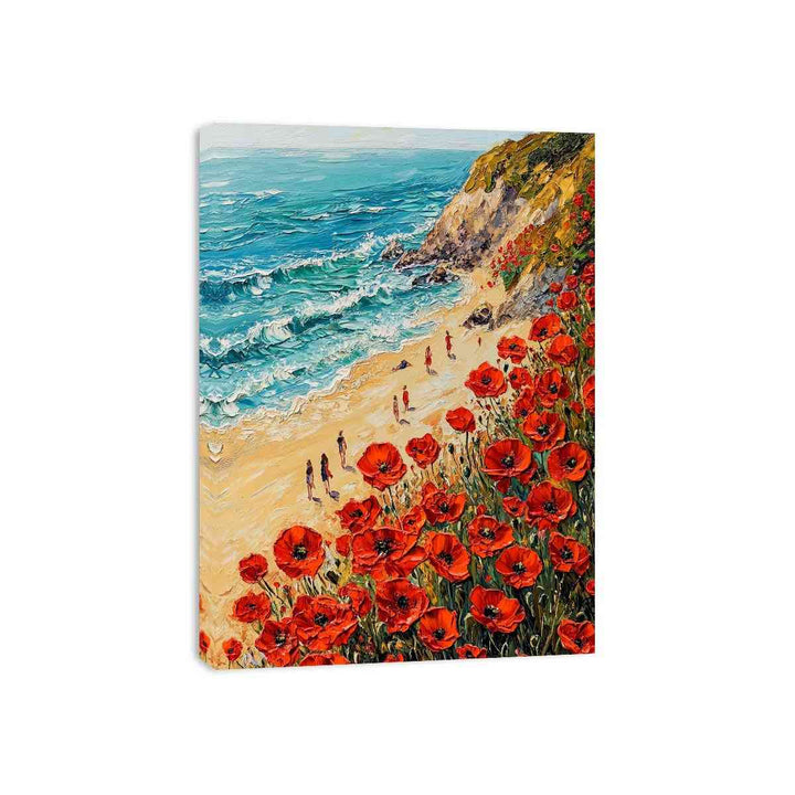 Red Poppies IIII Canvas Painting 