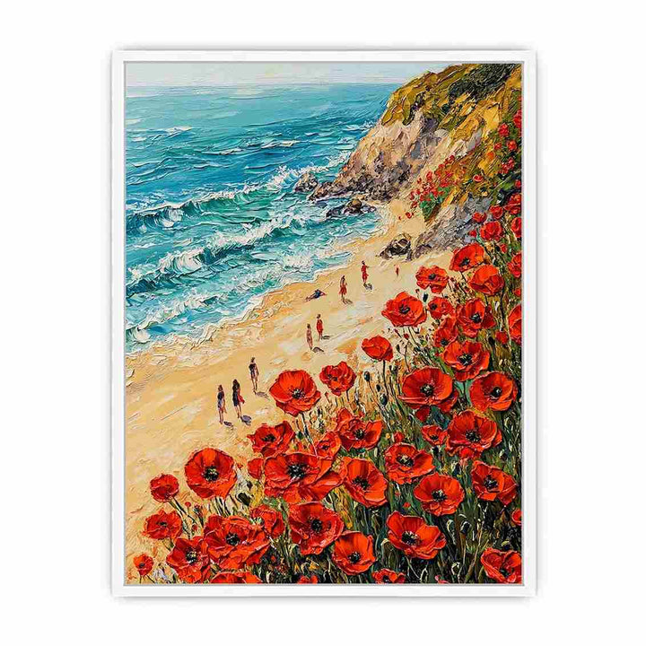 Red Poppies IIII Canvas Painting 