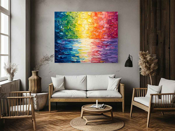 Colorful Rainbow Painting 