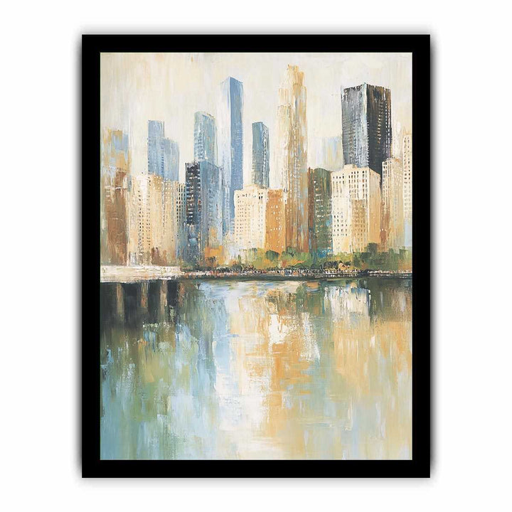 Cityscape Canvas Painting 