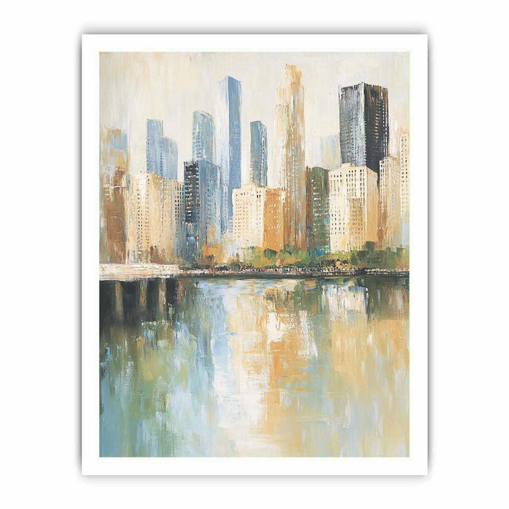 Cityscape Canvas Painting 