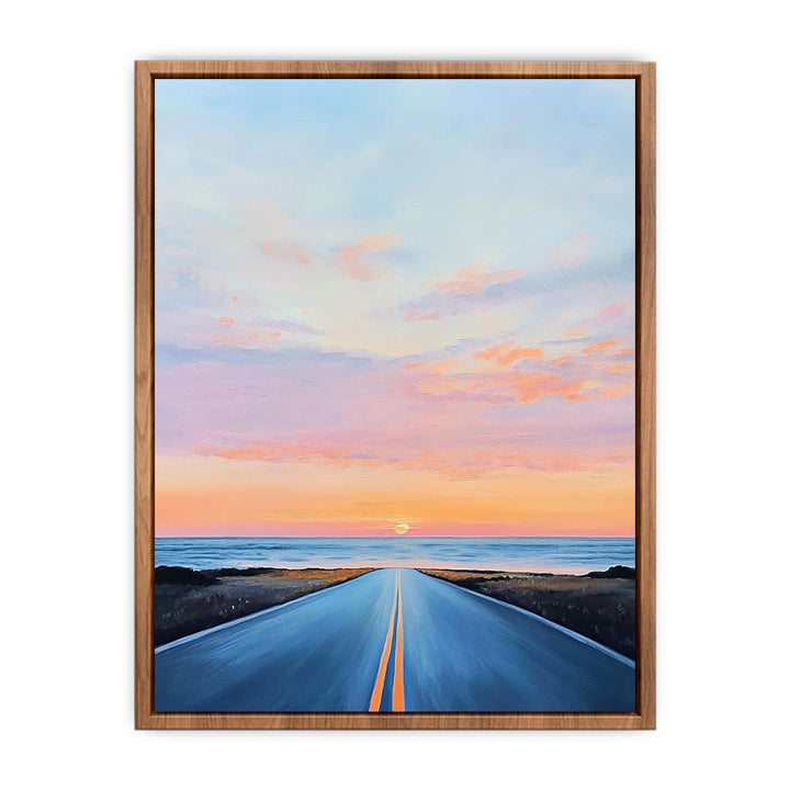 Road To Ocean Canvas Painting 