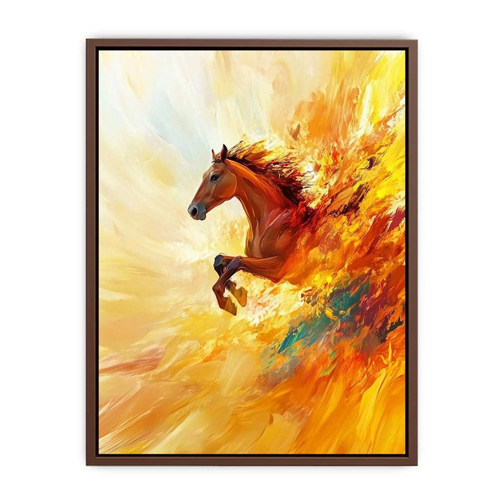 Emerging Horse Canvas Painting 