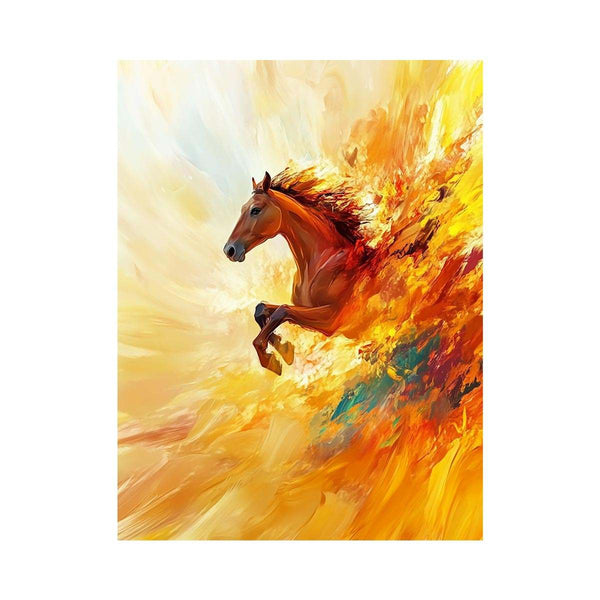 Emerging Horse Oil Painting