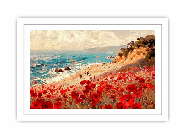 Colorful Beach Canvas Painting 