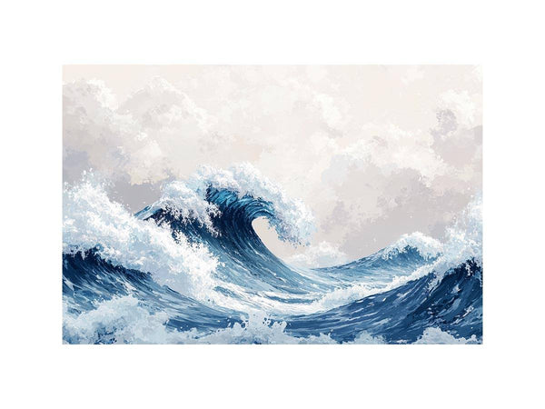 Great Wave Oil Painting 