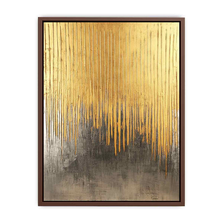 Gold Foil Canvas Painting 