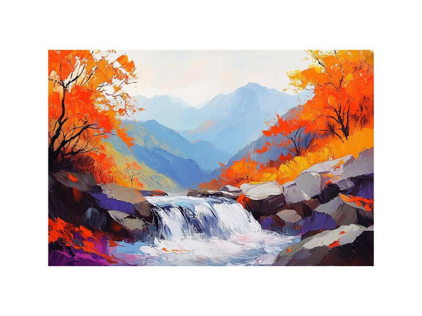 Autumn Stream II Oil Painting 