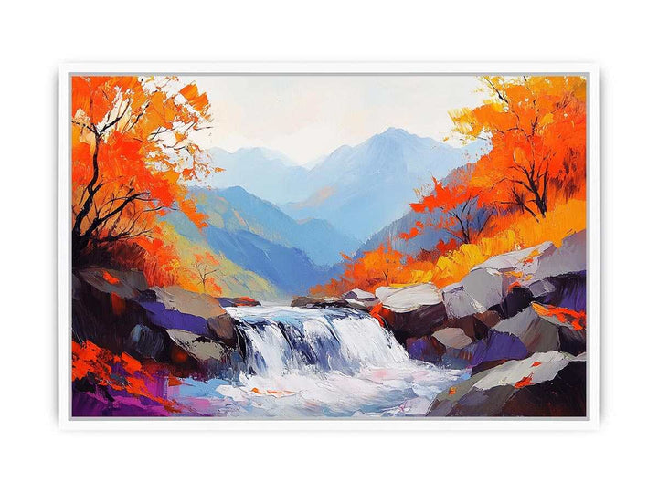 Autumn Stream III Canvas Painting 