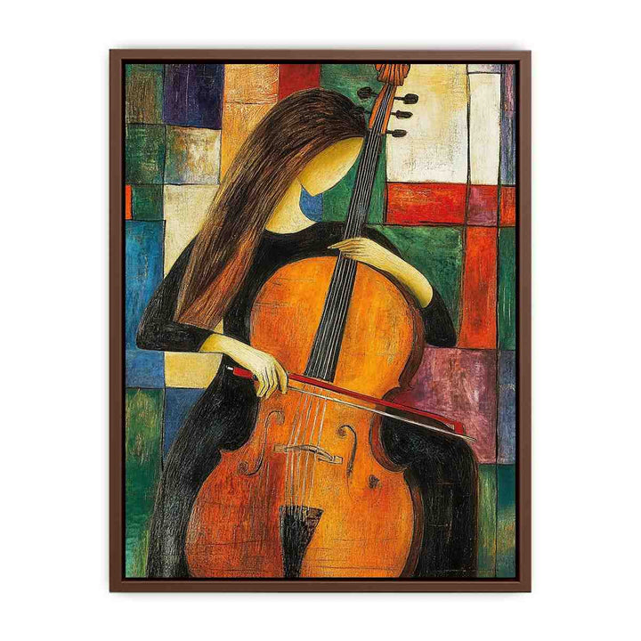 Cello Canvas Painting 