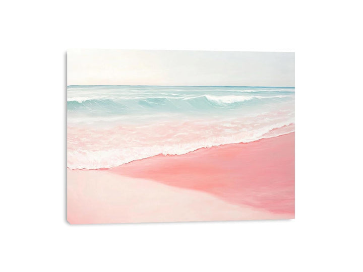 Pink Beach I Canvas Painting 