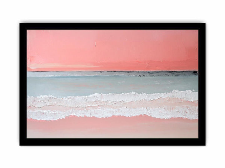 Pink Beach II Canvas Painting 