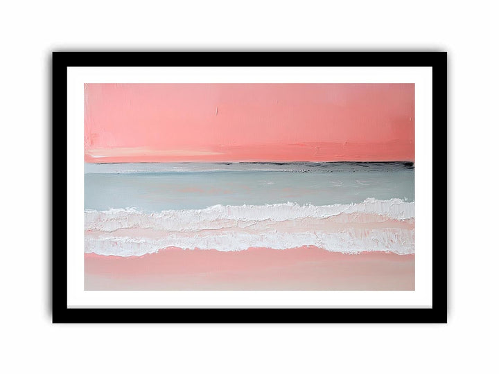 Pink Beach II Canvas Painting 