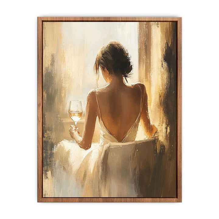 Glass of Wine Canvas Painting 