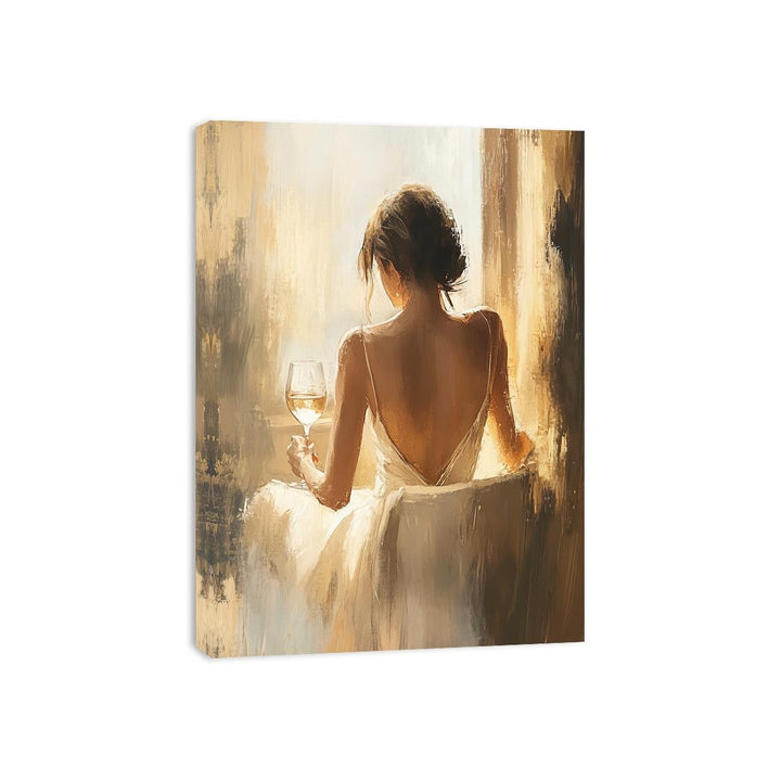 Glass of Wine Canvas Painting 