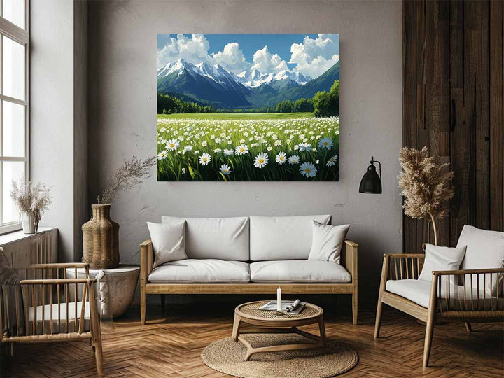 Alpine Mountain Painting 