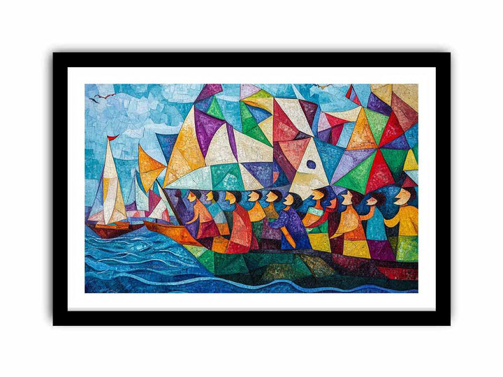 Boat Ride Canvas Painting 