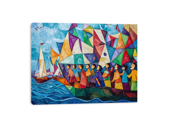 Boat Ride Canvas Painting 