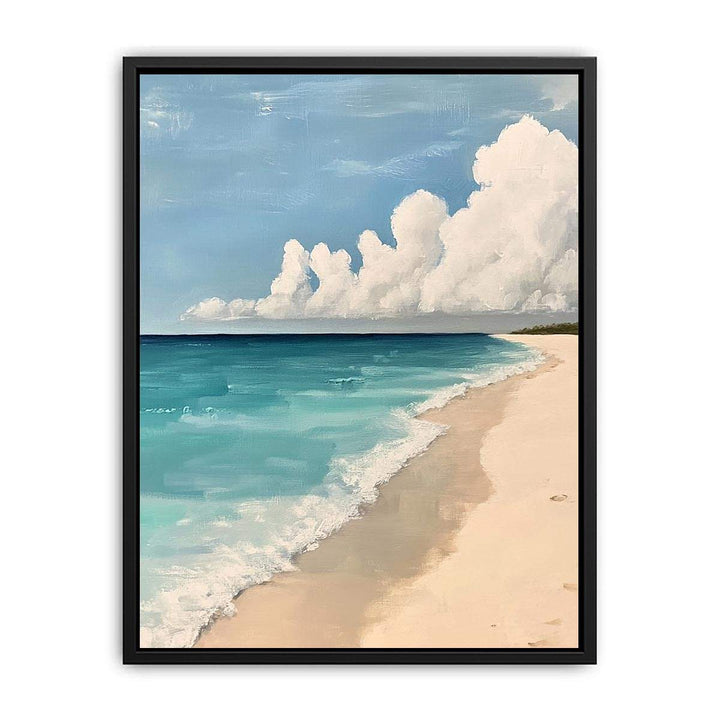 Neutral beach Canvas Painting 