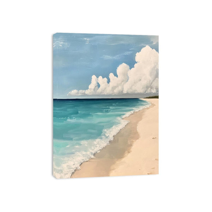 Neutral beach Canvas Painting 