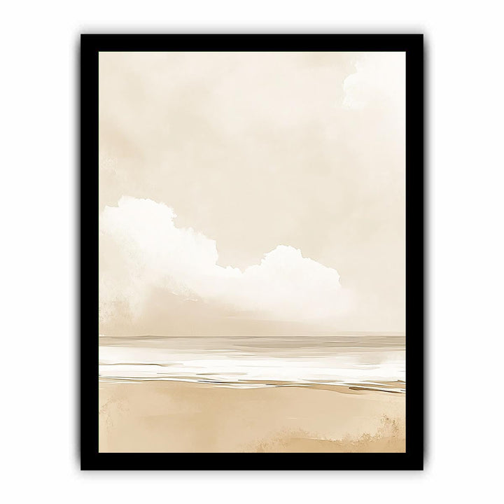 Minimalist Beach Canvas Painting 