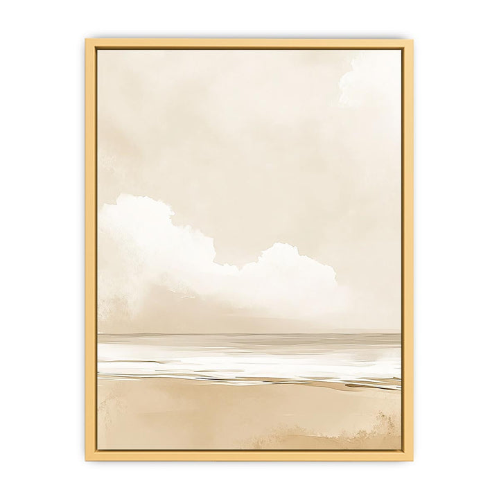 Minimalist Beach Canvas Painting 