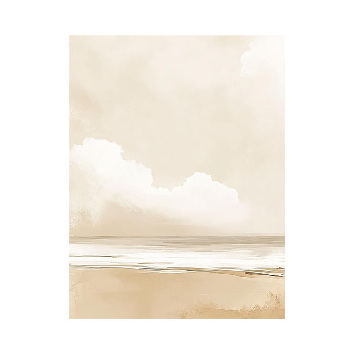 Minimalist Beach  Oil Painting 