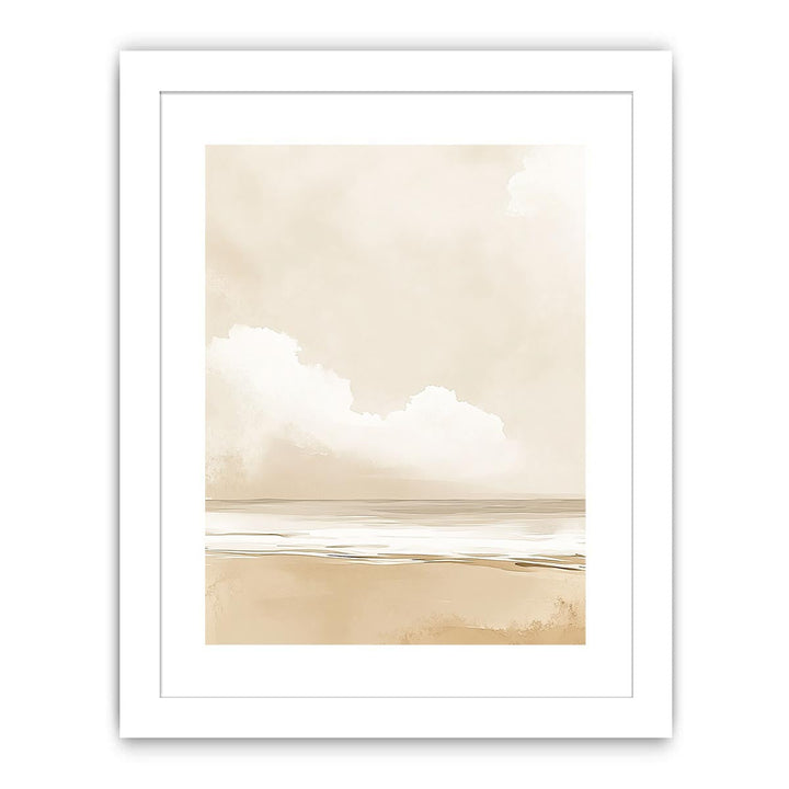 Minimalist Beach Canvas Painting 