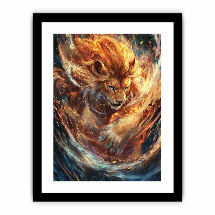 Magestic Lion Canvas Painting 