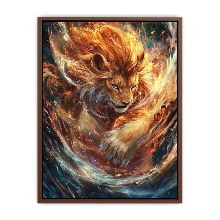 Magestic Lion Canvas Painting 